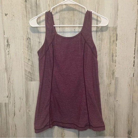 Lululemon Run Free Tank- Heathered Plum Size 8 - Picture 4 of 8